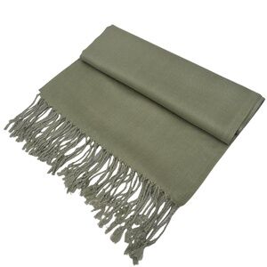 Sage Green Solid Colored Pashmina/ Scarf